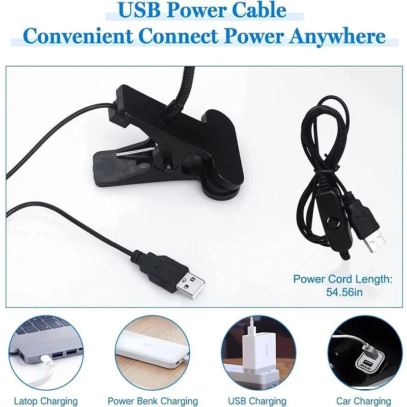 1PC Mini Nail UV-klevende uithardingslamp Paars licht met clip en schakelaar USB-licht Multi-gebruik Eén lamp