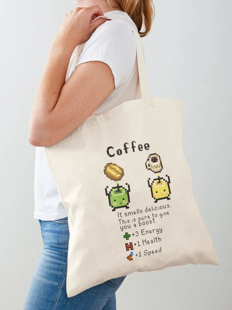 

Coffee Junimos Tote Bag Canvas shoulder bag shopping cart bags tote bag university large size bags