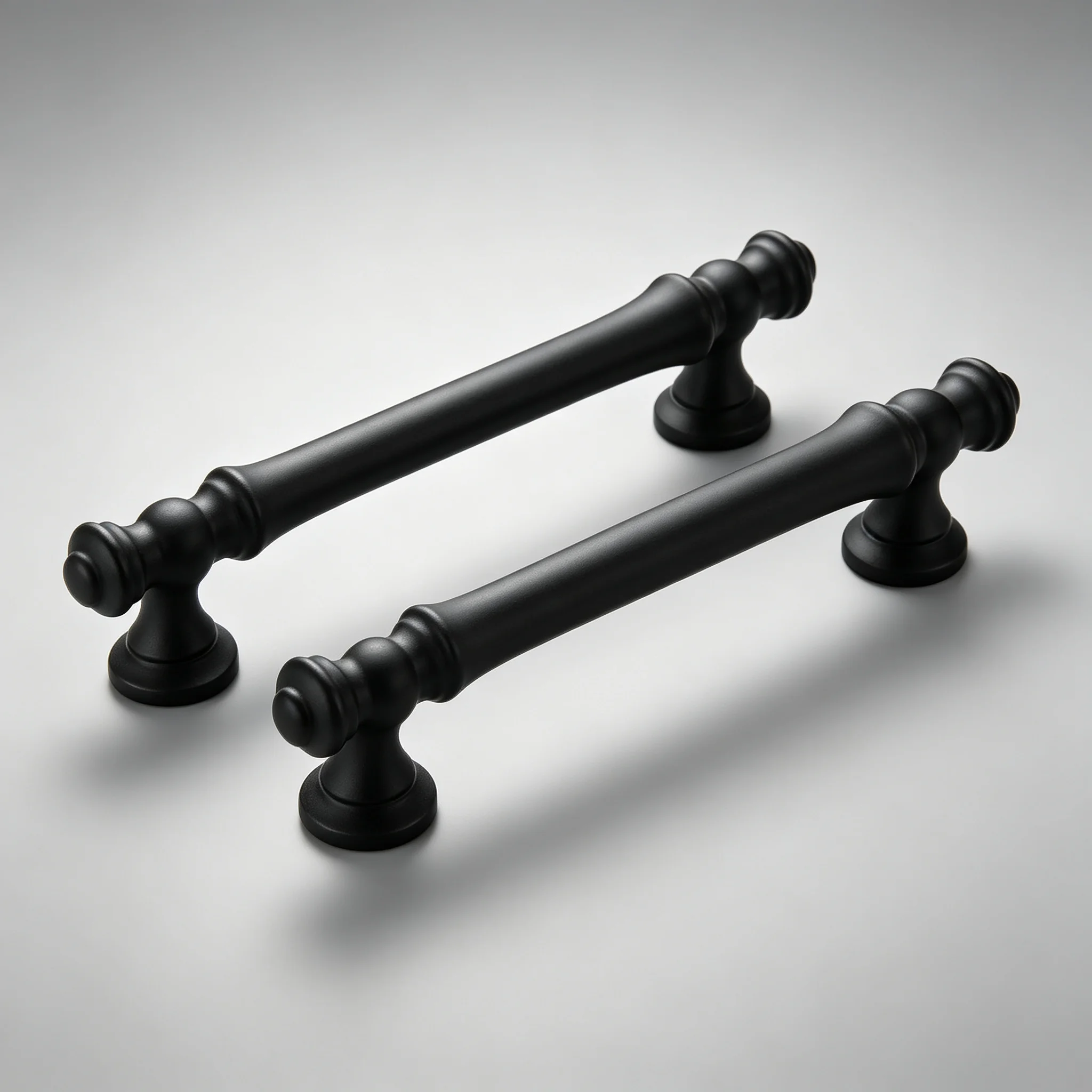 Furniture Hardware Black - 10PCS Matte Black Cabinet Handles, Metal