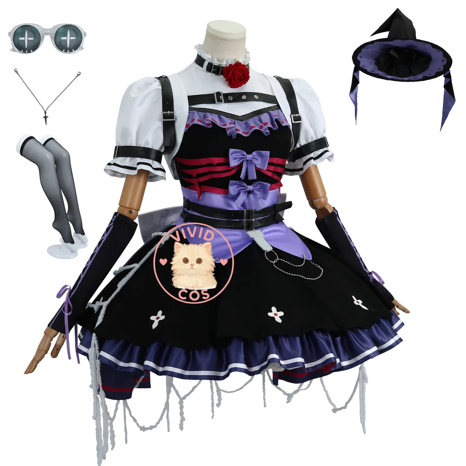 Популярная игра Identity V Gardener Косплей Костюм Аниме Эмма Вудс Милое платье Ролевая игра Наряд для Comic Con Одежда для вечеринки на Хэллоуин