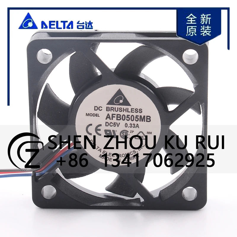 Original New Delta 12V 24V 48V DC 5V 0.33A AC EC 5015 50X50X15MM 5CM USB Double Ball Bearing Mute Inverter AFB0505MB Cooling Fan