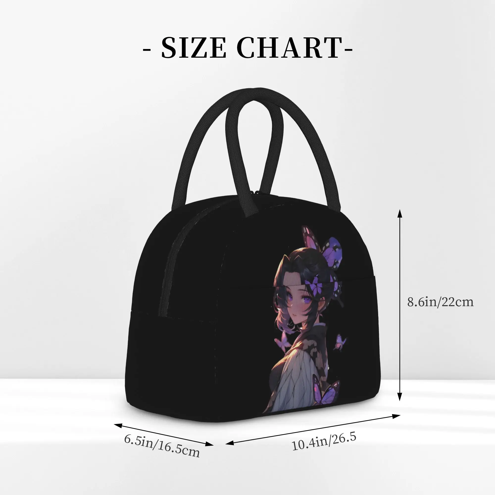 Kocho Shinobu Demons Anime Insulated Lunch Bags Large   Meal Container Thermal Bag Tote Lunch Box Work  Picnic Bento Pouch view 3