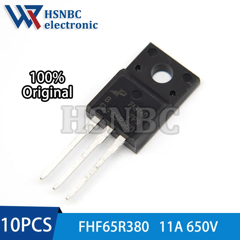 

10 шт. FHF65R380 65R380 FHF65R380B TO-220F 11A 650V Супермощный силовой MOSFET-транзистор, 100% новый оригинал