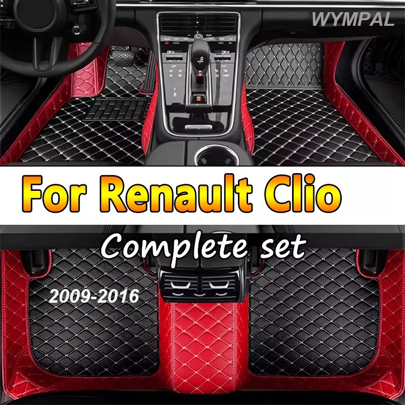 

Автомобильный роскошный кожаный коврик на заказ для Renault Clio 2009 2010 2011 2012 2013 2014 2015 2016, автомобильные аксессуары