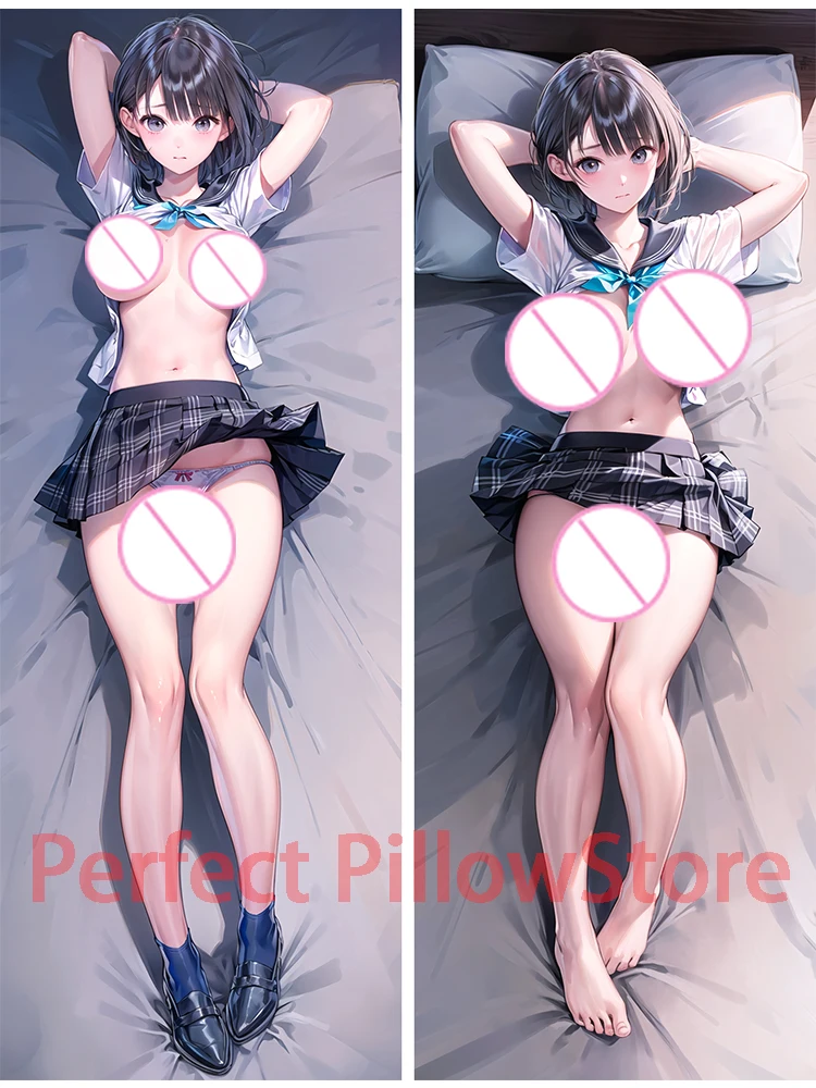 

Dakimakura anime дакимакура Подушка для тела Dakimakura с двусторонним принтом синего цвета, наволочка для взрослых