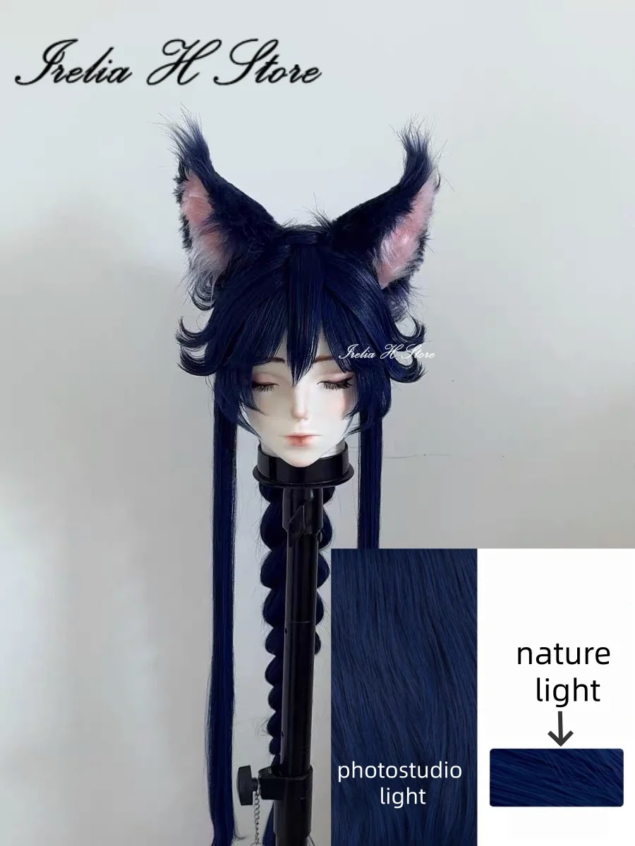 Irelia H Ahri's Perücke LOL Ahri klassische Perücke, Cosplay-Perücke, vorgestylte Perücke mit Ohren