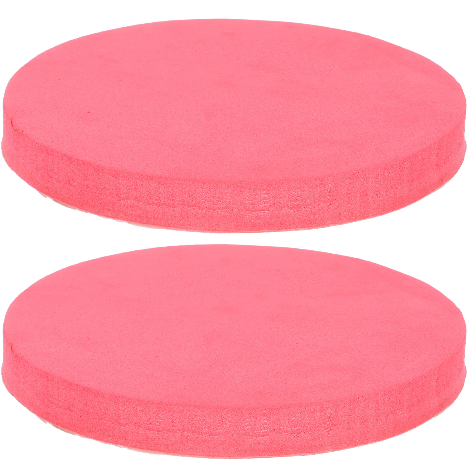 

2 Pcs Drum Pad Protective Kick Practice Mat Red Cotton Drumming Accessories Stickers