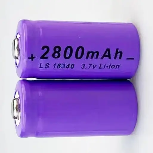 3.7V Safety Camera Rechargeable Battery Lithium Ion L70 Plus 2026 NEW CR123A RCR 123 ICR 16340 Battery 2800mAh