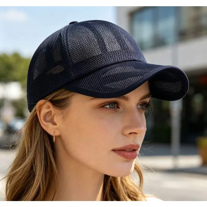 Summer Men Hat Openwork Brim Breathable Mesh Cap Outdoor Sports Sunscreen Baseball Women Sunhat