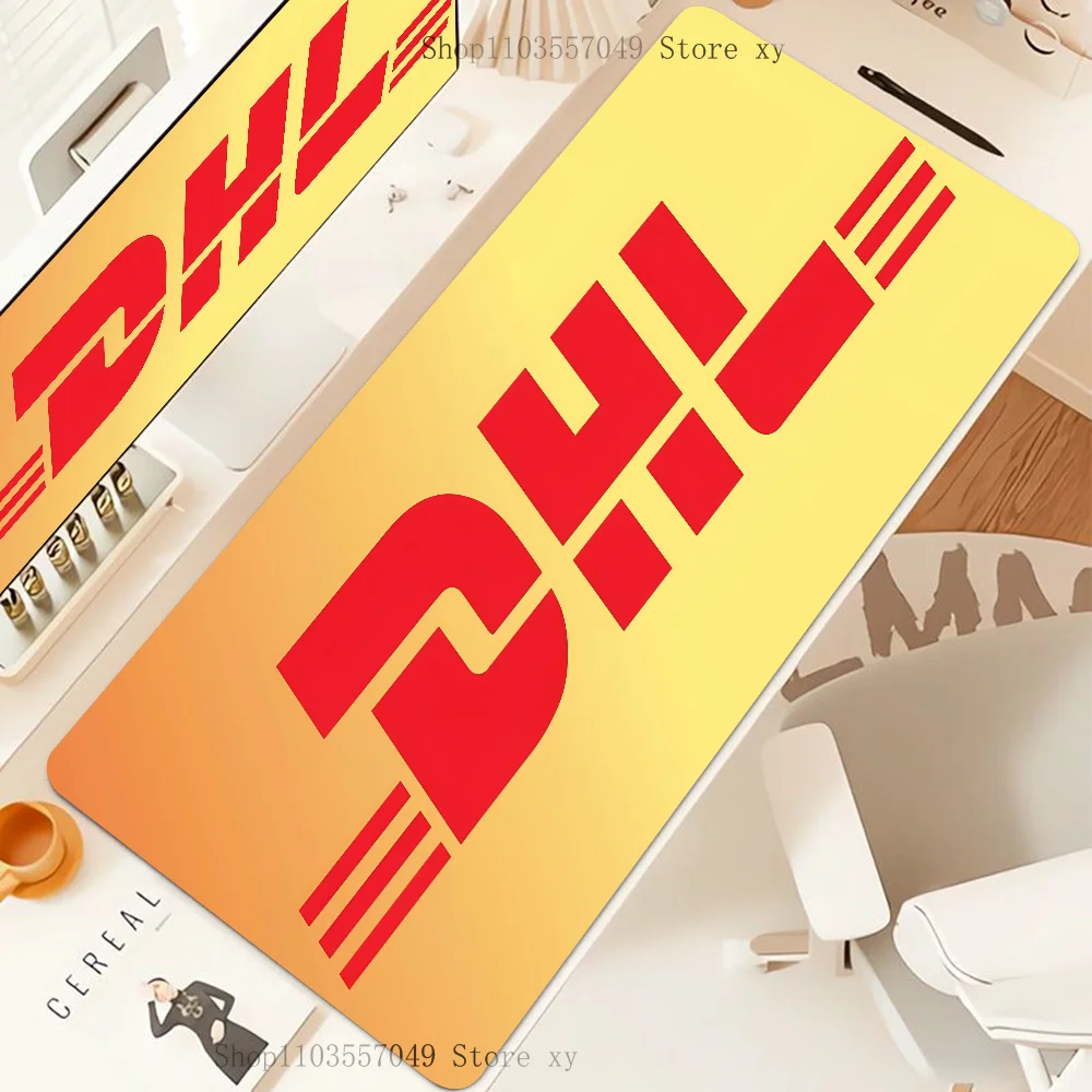 Simple Dhl Express Label Mousepad Large Keyboard Desk Mat Gaming Mouse Pad LockEdge Edge Non-slip Mat