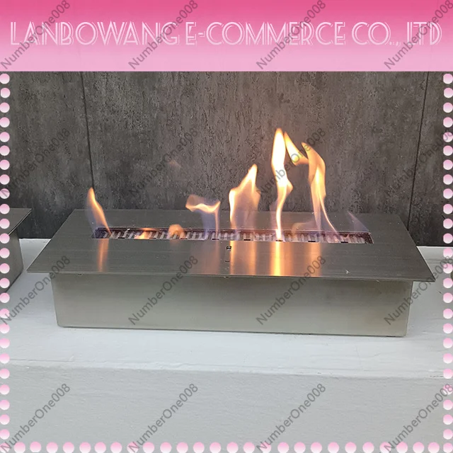 Custom 1000mm Modern Smart Bio Alcohol Ethanol Fireplace | Stainless Steel Burner Firebowl Insert Indoor Fire
