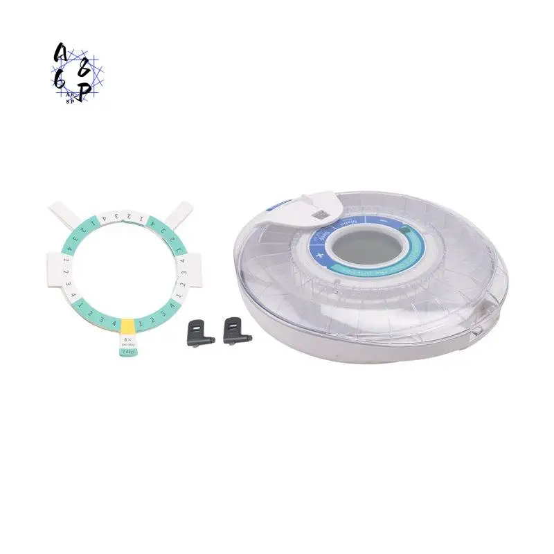 A68P-Automatic Pill Dispenser For Elderly With Alarm, 28-Day Electronic Locked Pill Box, Sound&Light Reminders