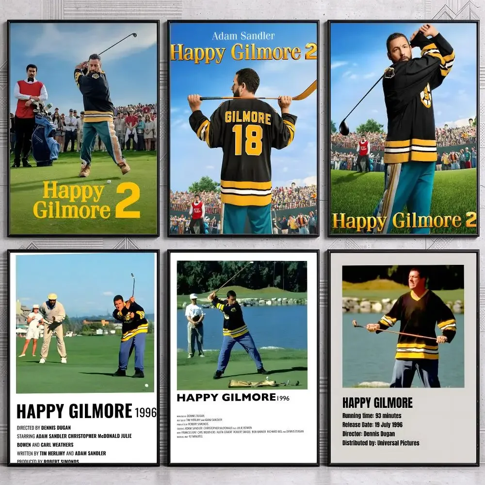 Classic Movie H-Happy G-Gilmore Poster Wall Art Print Sticker for Bedroom Living Room Dorm Office Modern Home Decor Gift