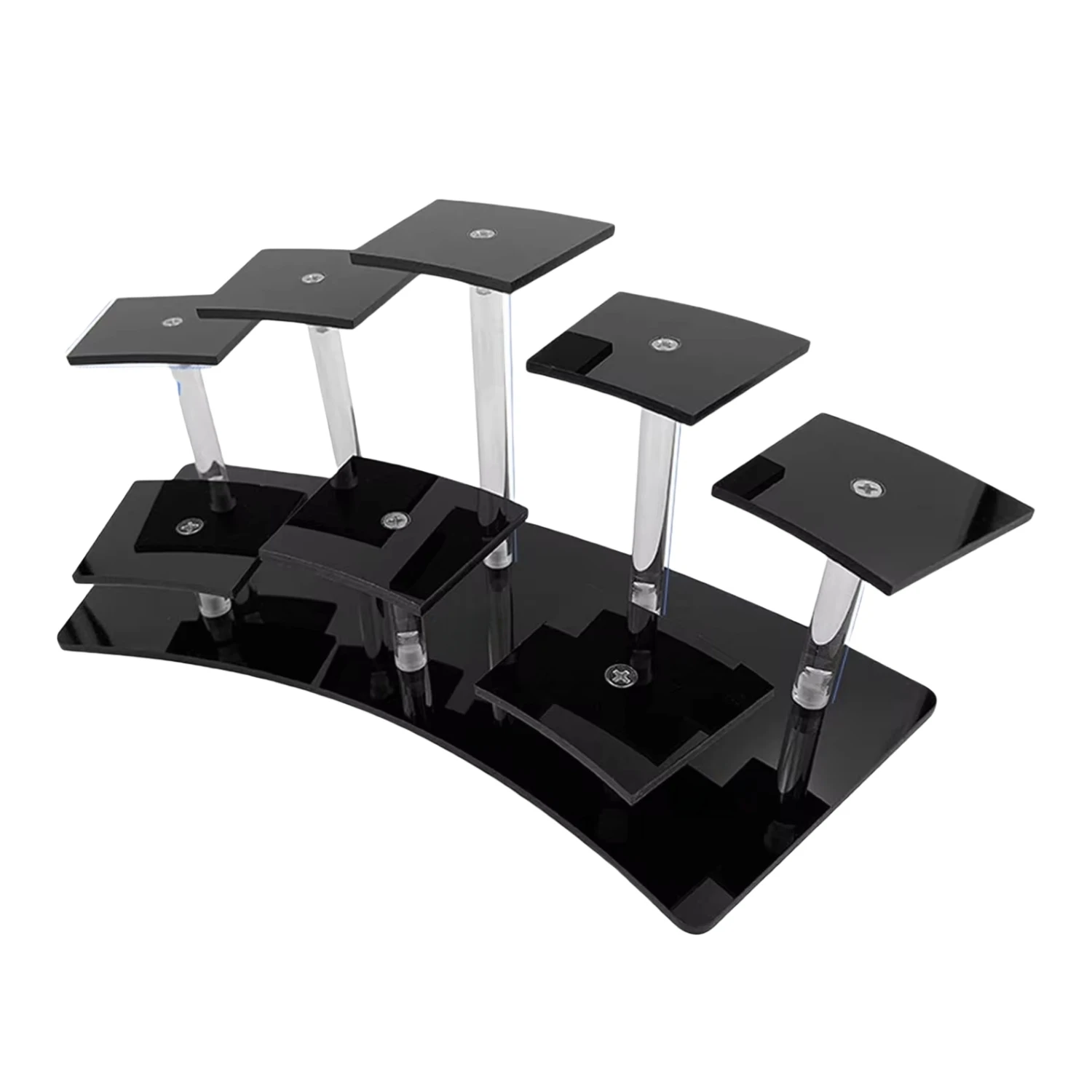 Multi Layer Acrylic Display Rack Collection Organizer Holder Display Action Figure Perfume Stand for Desserts Riser Decoration