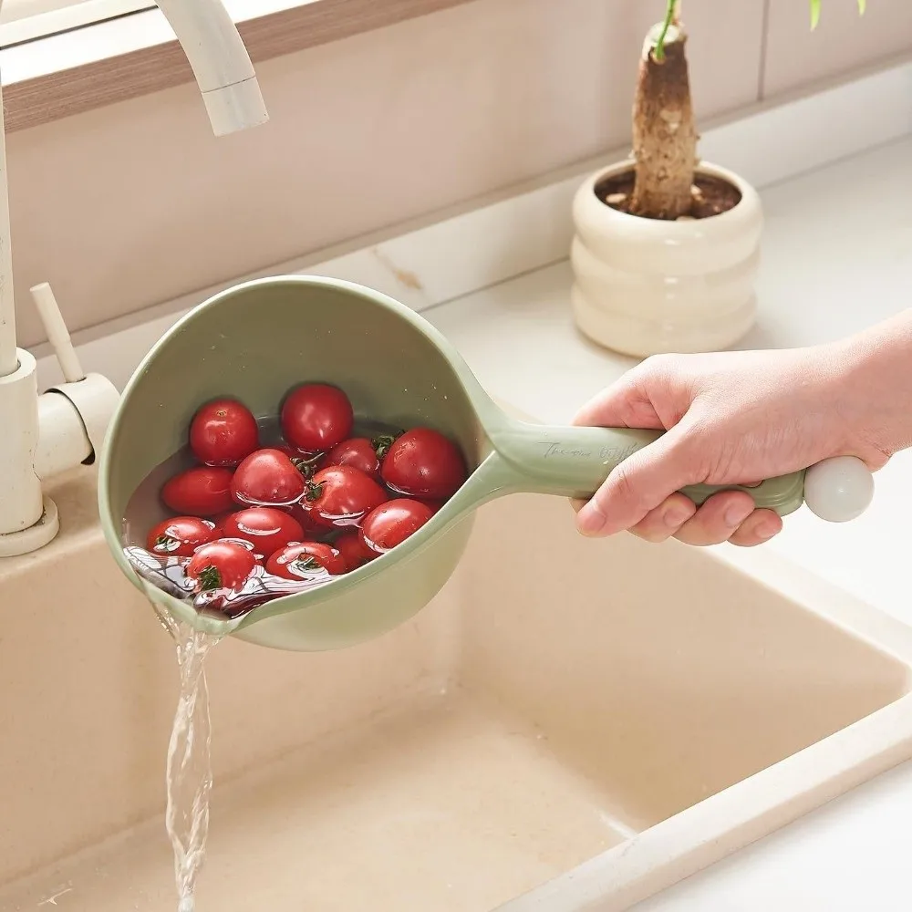 Kitchen Tools Plastic Water Scoop Thickened Ergonomic Handle Kitchen Dipper Simple Large Capacity Water Ladle Watering Flowers