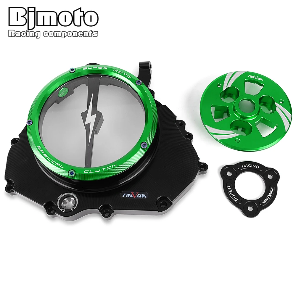 Motorcycle Ninja400 Clear Clutch Cover For Kawasaki Ninja 400 Z400 2018 - 2024 Engine Protector Guard