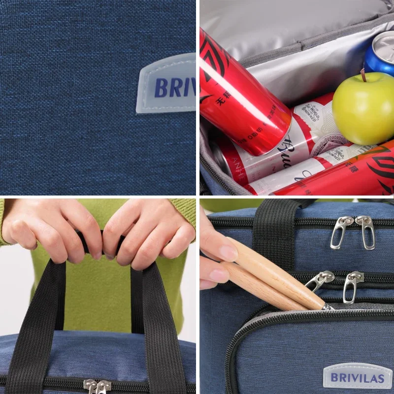 Portable Multi-Function Insulated Lunch Bag - Available in Multiple Colors