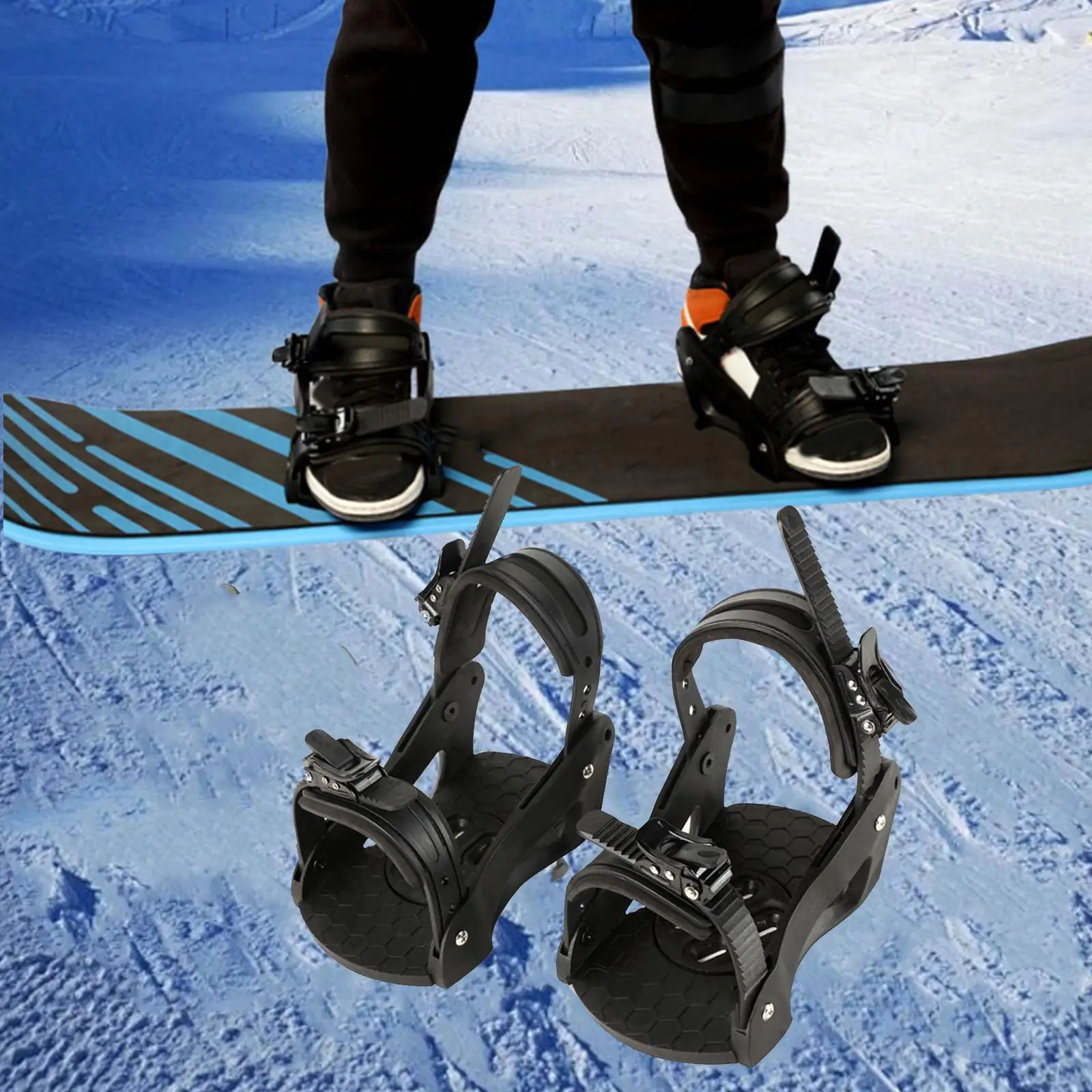 Snowboard Bindings Adults Quick Release Skating Sports Ski Boot Winter Sports Easy to Use Ice Skates Shoes Accessories Supplies