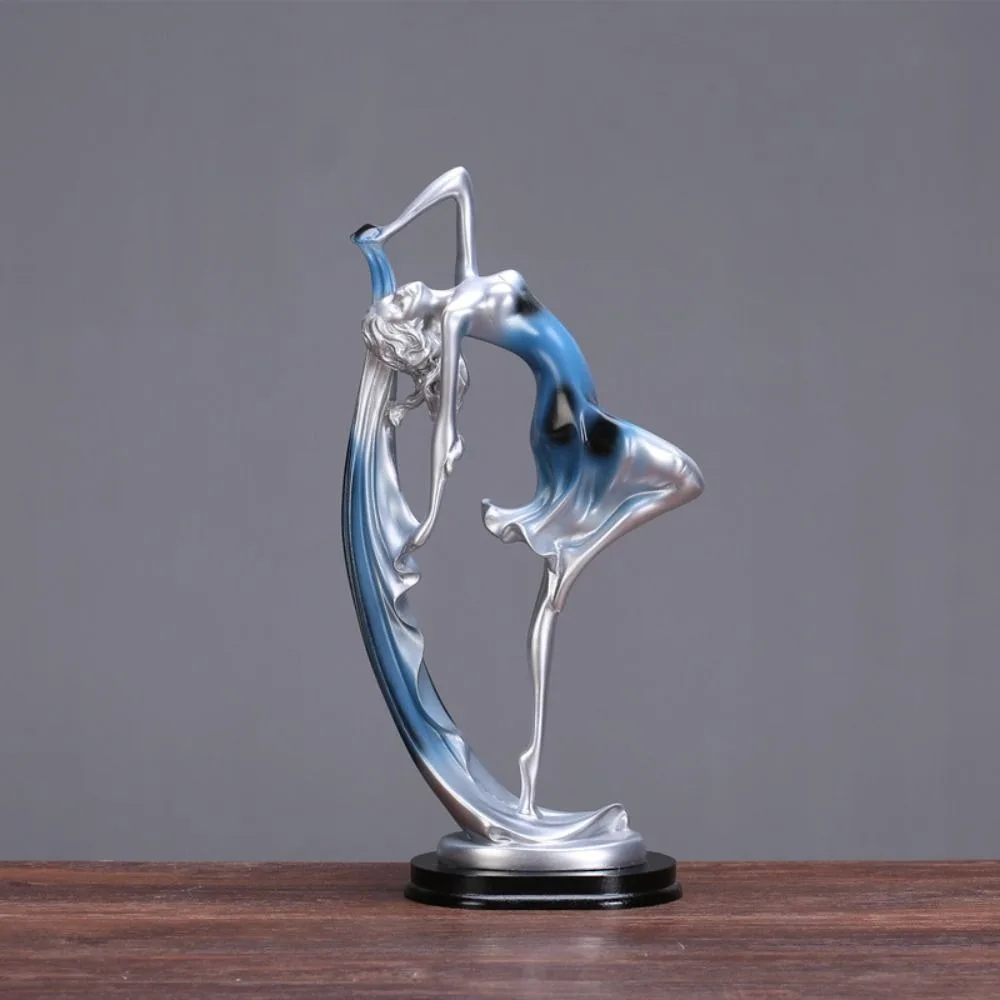 

Art Dance Girl Ornaments Modern Creative Girl Character Statue Handicraft Fashionable Miniatures Figurine Sculpture Living Room