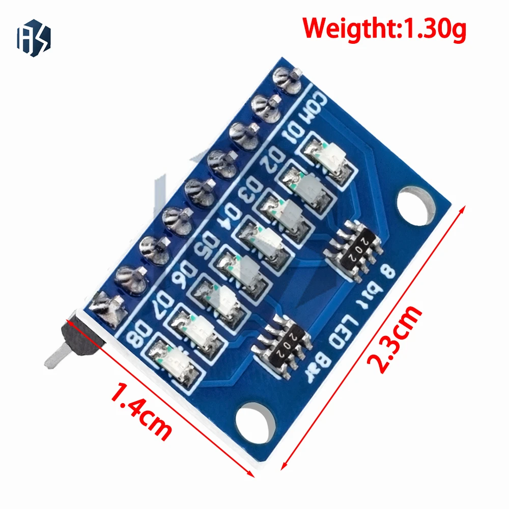 Módulo indicador LED de ánodo/cátodo común, 3-24V, 8 bits, azul/rojo, kit de arranque de placa de pruebas para impresora 3d MCU ARM UN-O MEGA2560
