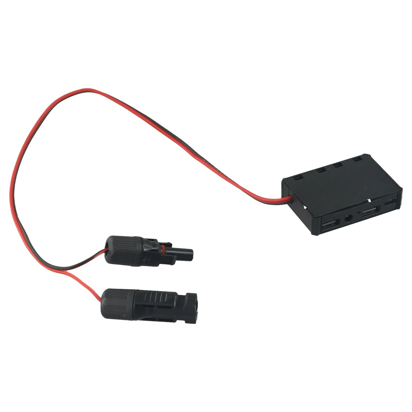 Black Red Solar Panel Controller IP67 Protection Wide Voltage Input High Conversion Rate High-Speed Battery Portable