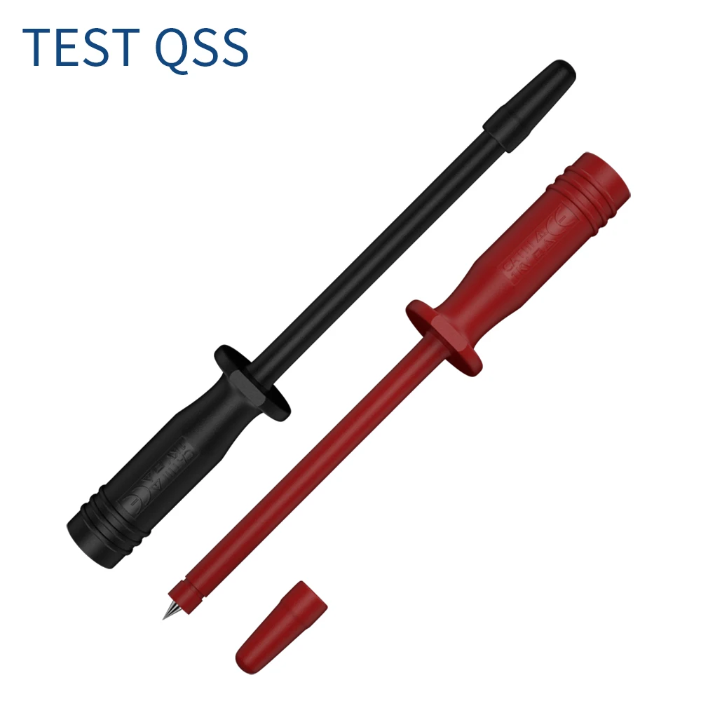Imagem -02 - Qss Peças Pino de Teste Pontas de Ponta de Prova de Teste de mm Conector Elétrico mm Fêmea Banana Plug Agulha Multi-metro Q.30016