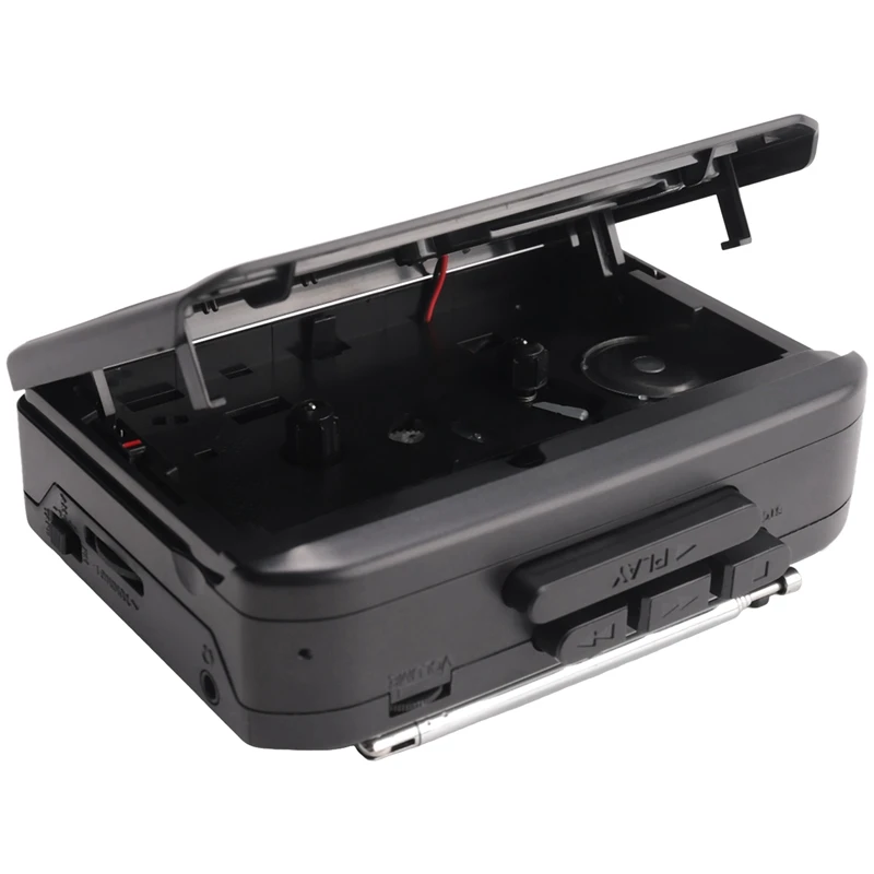 แบบพกพาเทปคาสเซ็ตเทป Walkman ลําโพงในตัว AM/FM วิทยุ 3.5 มม.Eadphone แจ็คสเตอริโอเทปเครื่องเล่นเพลงทนทาน