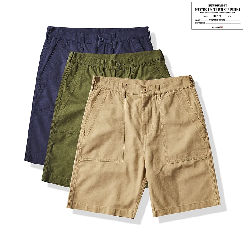 

OKONKWO American retro military shorts_OG-107 workwear casual pants men's five-point pants_Amei Khaki