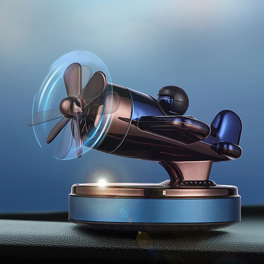 Deodorante per auto Diffusore per aerei solari Elegante elica solare Aromaterapia Decorazione interna per auto Purificatore d'aria Auto