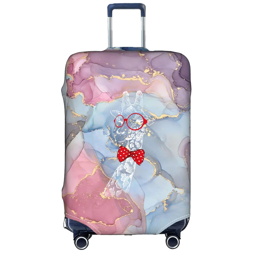 Luggage Cover Stretch Fabric Suitcase Protector Baggage Case for18-32 Inch Suitcase Case White Picture Series Travel Organizer