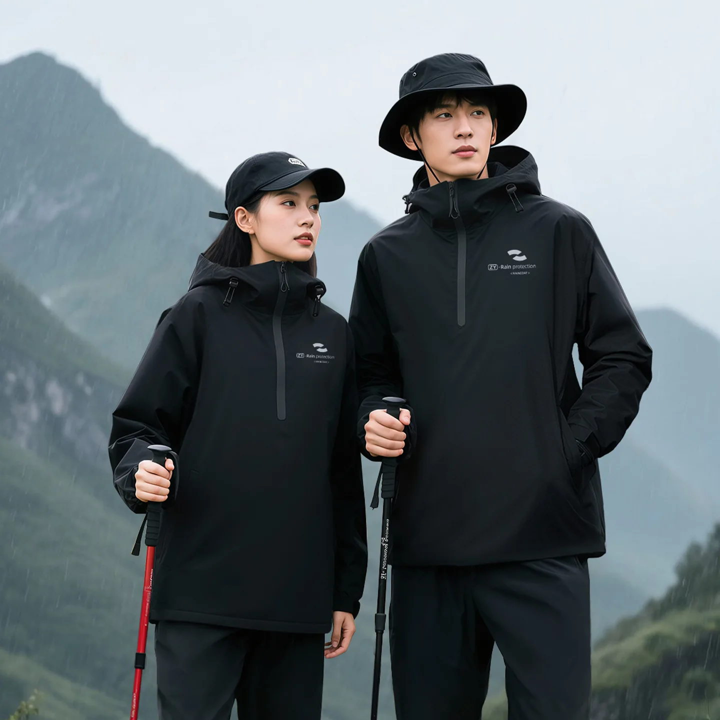 

Raincoat Riding Suit Rainproof Motorcycle Split-type Charge Rain Pants Long Men and Women Thickened Riding Protective Equipment