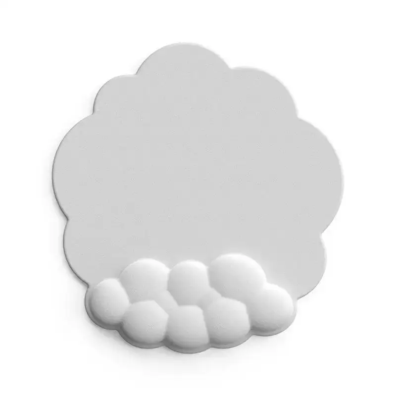652F Color Cloud Shaped Mouse Pad with Memory Foam Wrist Rest Reduce Strain Mousepad