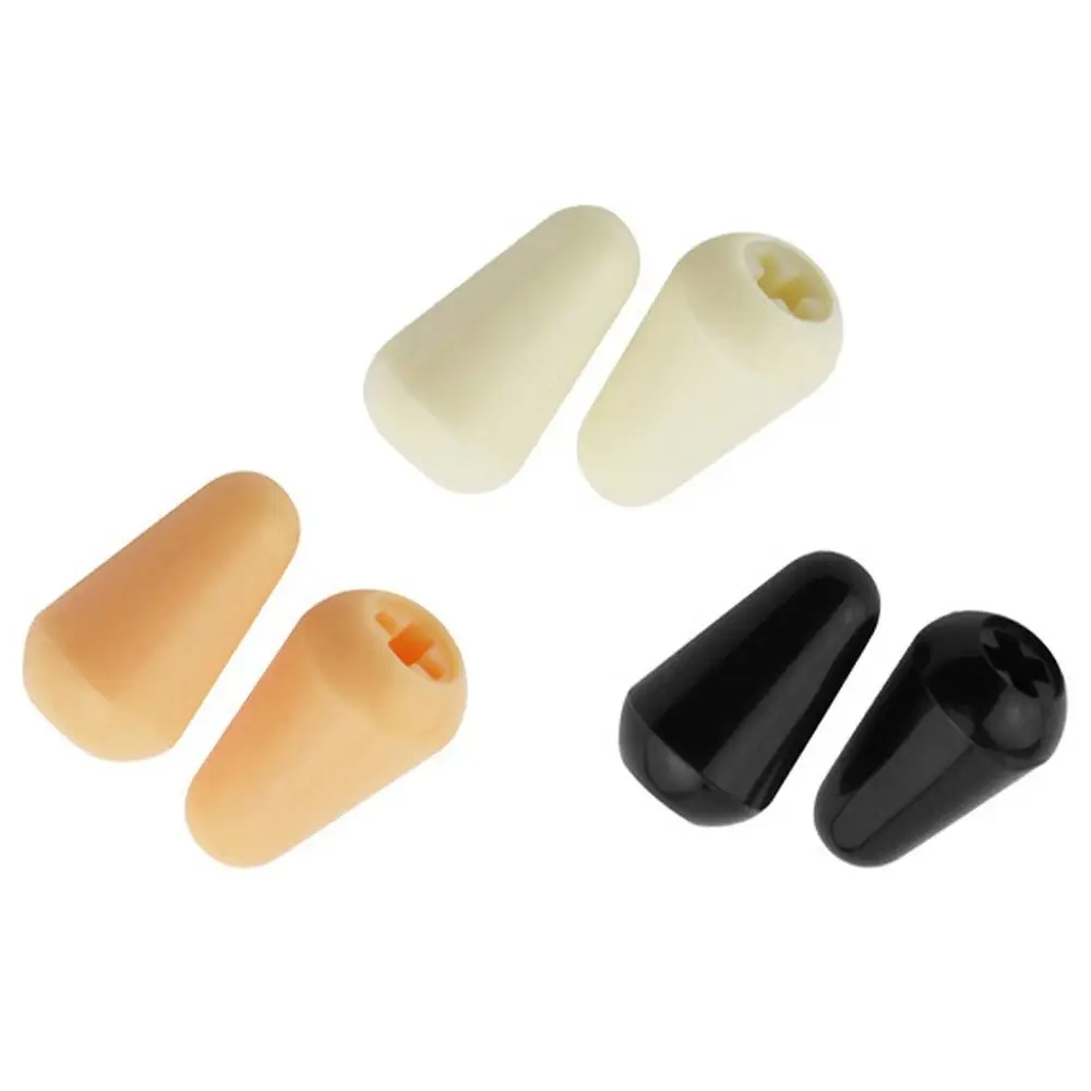 10 Pcs for ST SQ Toggle Switches Knobs Cap Tip Buttons 3 Way Pickup Lever Selector Plastic Cap Tip Guitar Toggle Knobs