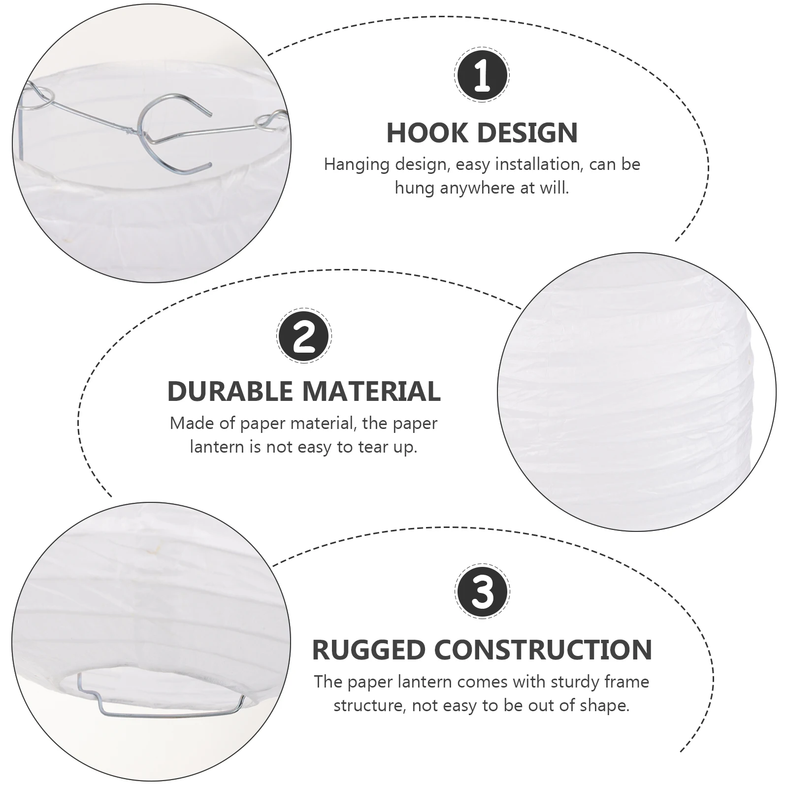 

Hanging Indoor Japanese Paper Lanterns Oil Ornament White Pvc Birthday Decoration Lamp