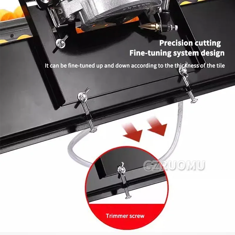 Portable 45 Degree Ceramic Tile Chamfering Machine - Dust-Free Adjustable Direct Cutting for Desktop Use