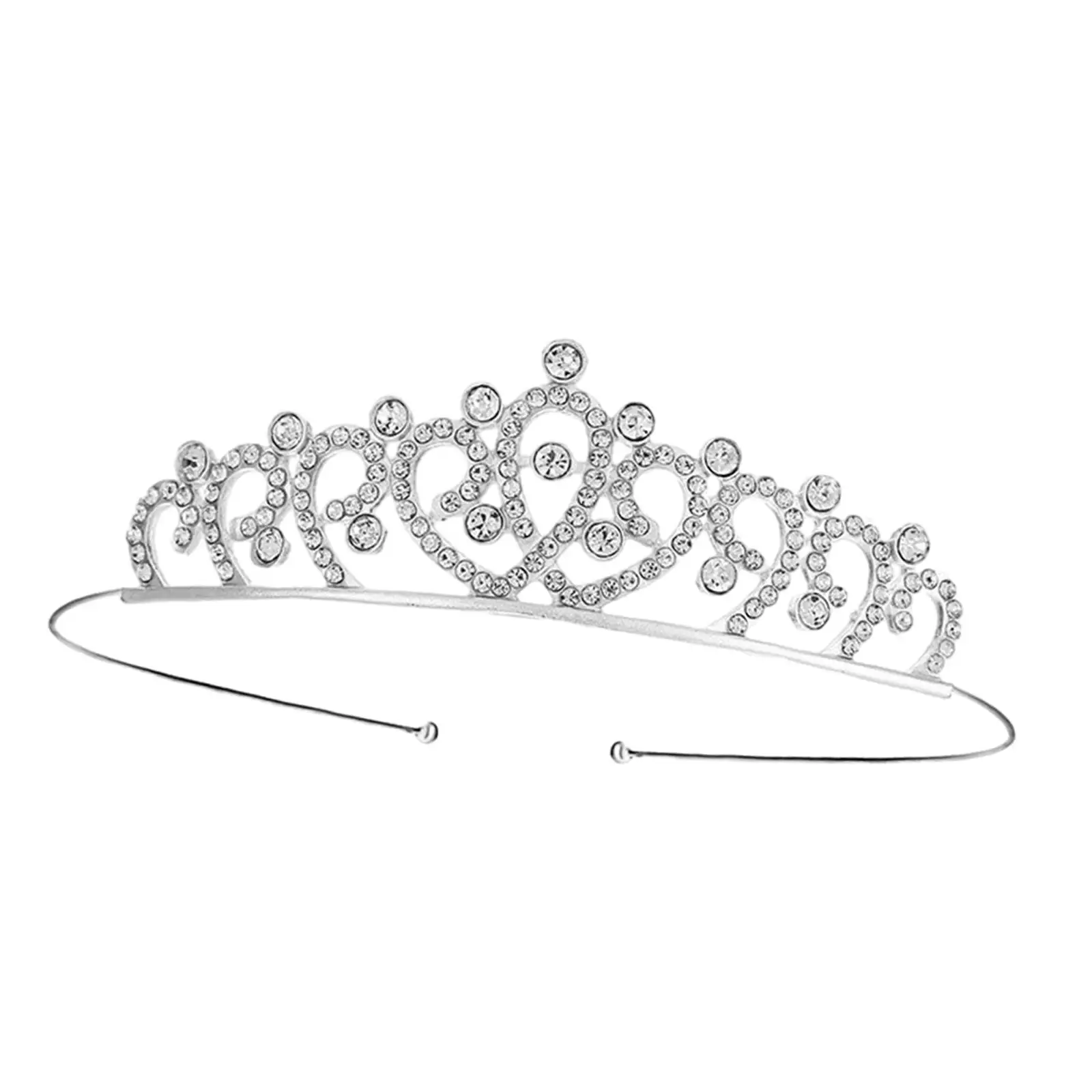 Wedding Bridal Headband Headwear Decoration Props Women Crown Hair Band Headdress for Prom Cosplay Anniversary Holiday Mother