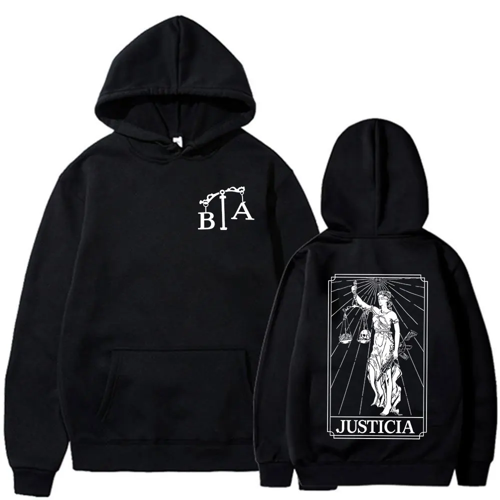 

Justicia 2026 Brothers in Arms Double Sided Print Hoodies Men Women Clothing Fashion Sweatshirt Oversized Long Sleeve Pullovers