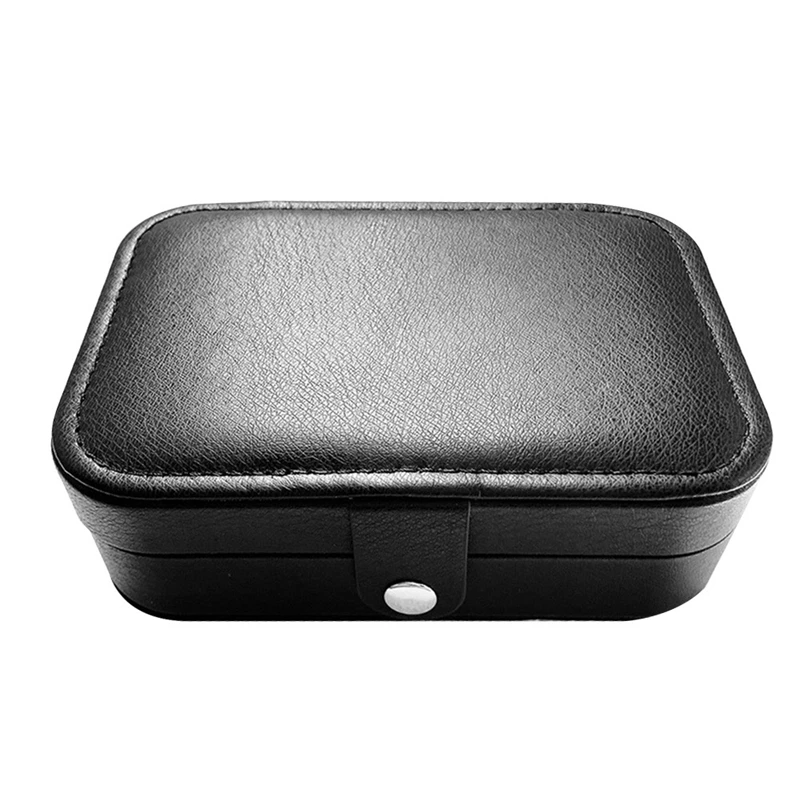 Travel Jewelry Case PU Leather Jewelry Boxes Bridesmaid Gift Box Double Layer Jewelry Organizer Display Holder