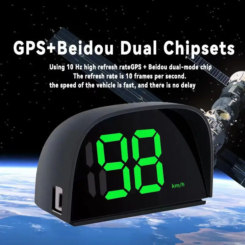 جديد GPS KMH MPH HUD عداد السرعة الرقمي سيارة رئيس يصل عرض USB خط كبير سرعة السيارات Hud عرض لجميع الملحقات الإلكترونية