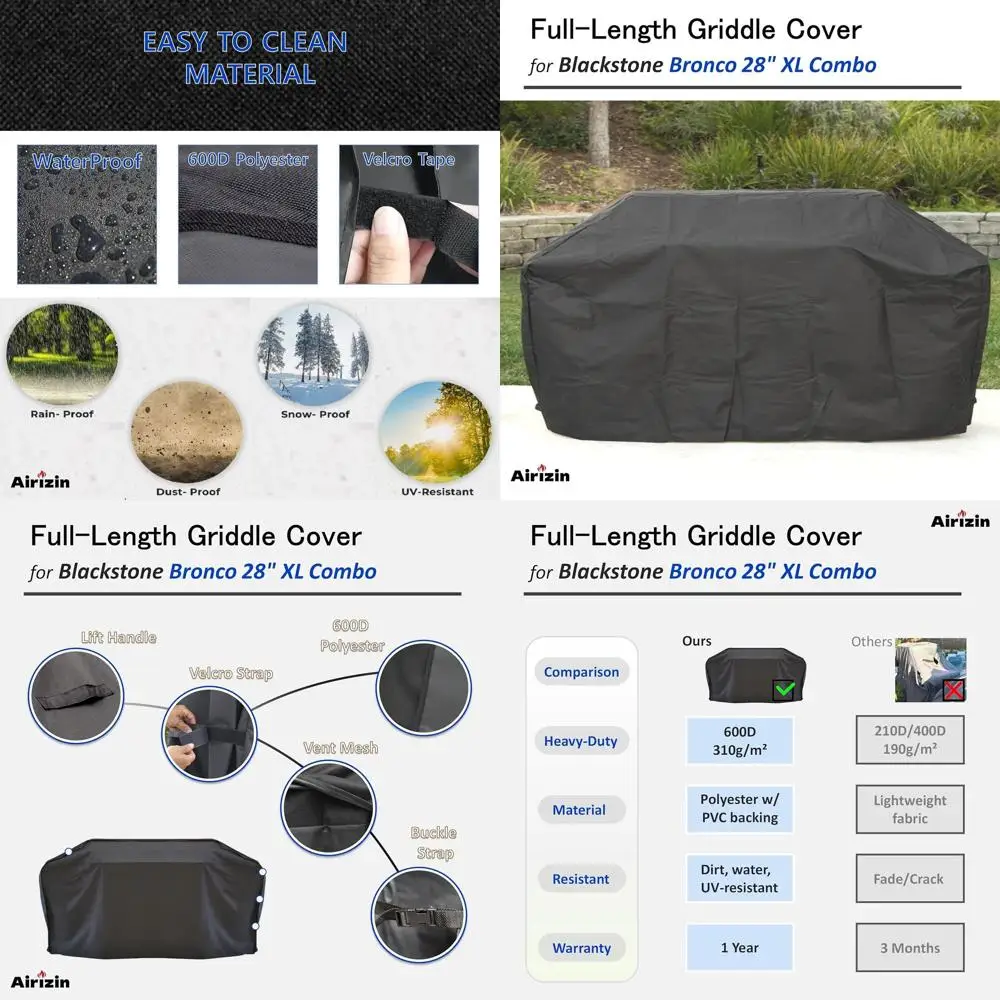 

28 XL Griddle Vertical Pellet Smoker Combo Cover for 85 Combo Griddle 2415 Grill Accessories