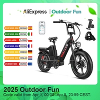 W Wallke H7 Electric Bicycle 1200W/2000W Dual Motor Electric Bike 40Ah/60Ah Step Thru Ebike 20*4'' Fat Tire Ebike W/APP Control