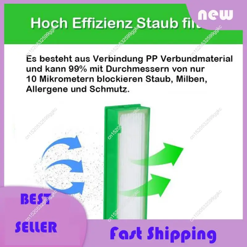 Необходимый фильтр из 6 шт. для Vorwerk Kobold VR200 VR300, самоопорожняющийся робот-пылесос, запасные части, незаменимый пылесос Необходимый фильтр из 6 шт. для Vorwerk Kobold VR200 VR300, самоопорожняющийся робот-пылесос, запасные части, незаменимый пылесос