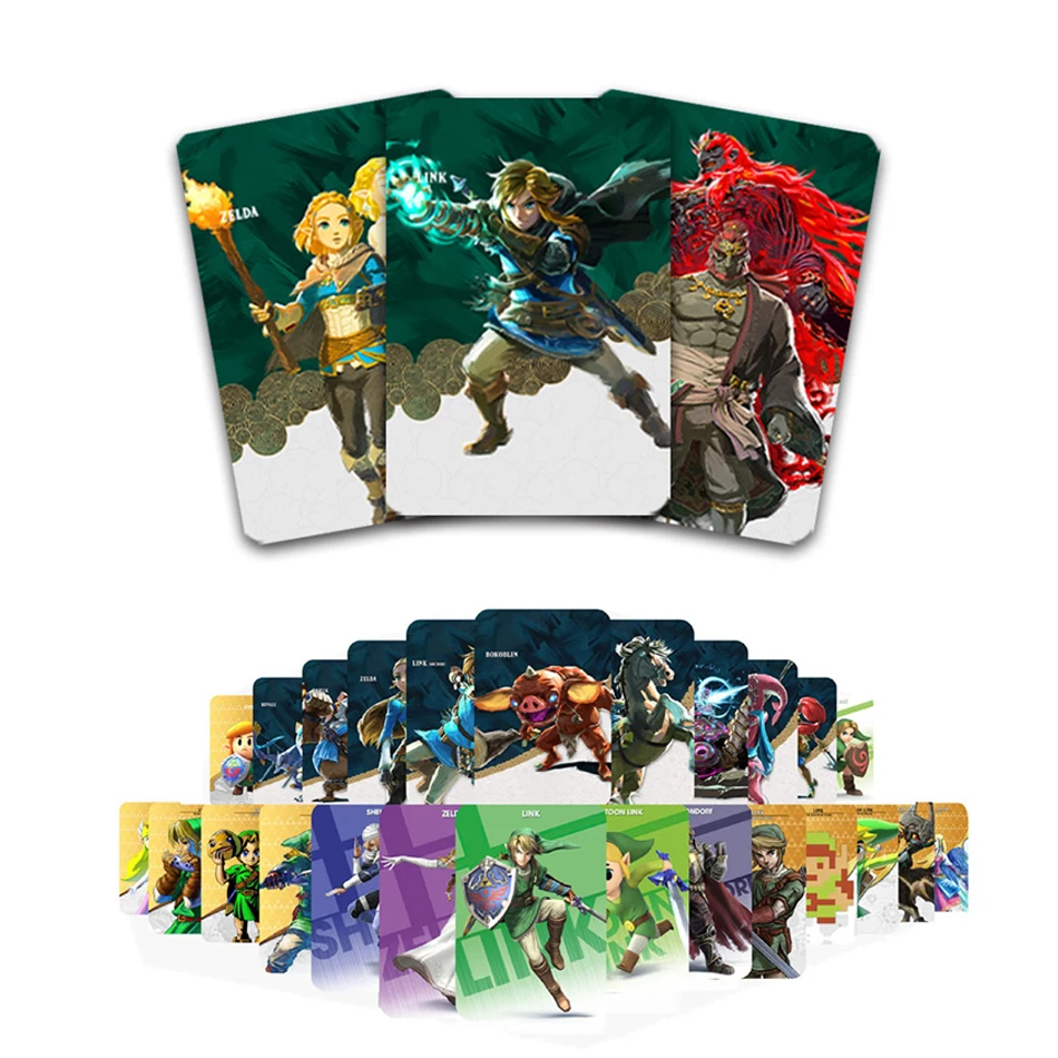 High Quanity 40pcs Zeldaes Card Ntag215 NFC BOTW Set with Skyward Sword Loftwing for Link Breath of the Wild forNS Switch Games