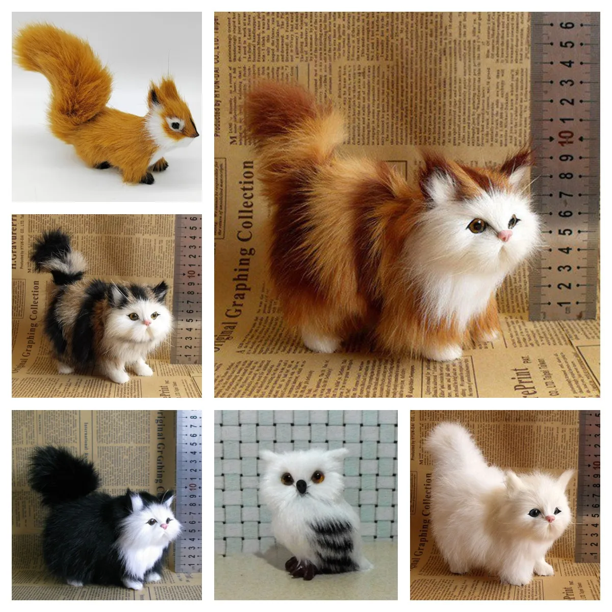 محاكاة الثعلب السنجاب زخرفة القرفصاء الثعلب نموذج الحيوان تمثال دمية ديكور المنزل الحرفية حفلة عيد الميلاد هدية #1