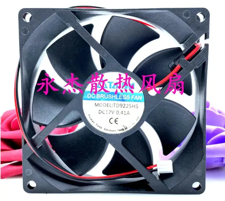 

TD9225HS DC 12V 0.41A 90x90x25mm 2-Wire Server Cooling Fan