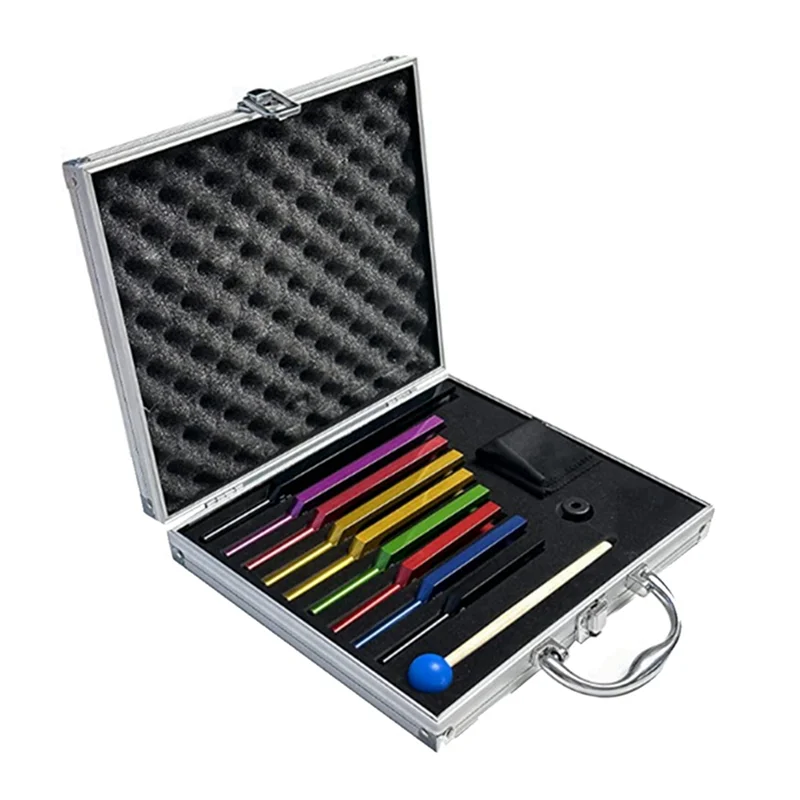 

ABKO-9 камертоны для исцеления, звуковое исцеление, сохранение тела с алюминиевой подарочной коробкой, набор камертонов