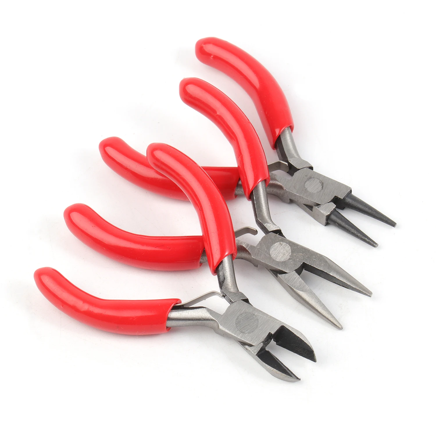 1pc Mini Pliers Handcraft Beading Insulated Cutter Pliers Red Handle Jewelry Pliers For Jewelry Making Tools Beading Sewing Tool