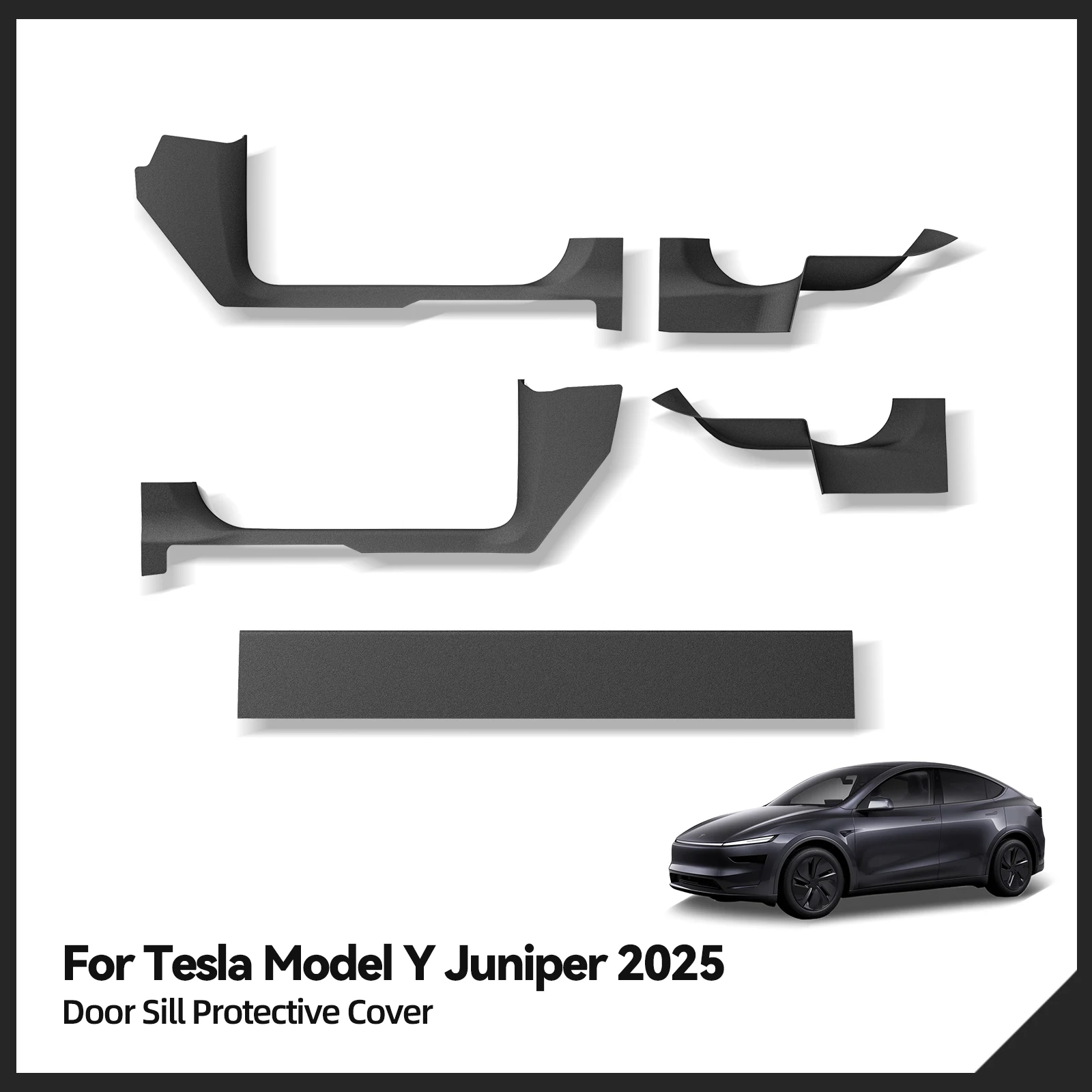 テスラモデル Y ジュニパー/2025 年発売ドア敷居ストリップガードカー