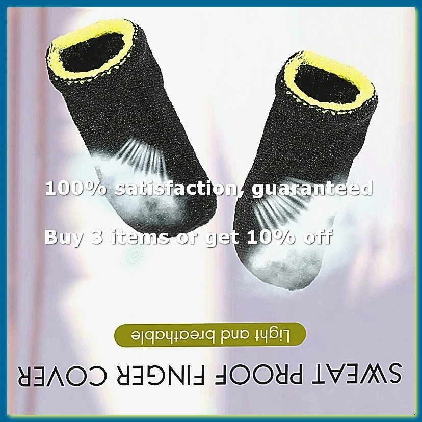 18-Pin Carbon Fiber Finger Sleeves For Mobile Games Screen Finger Sleeves (16 Pcs)