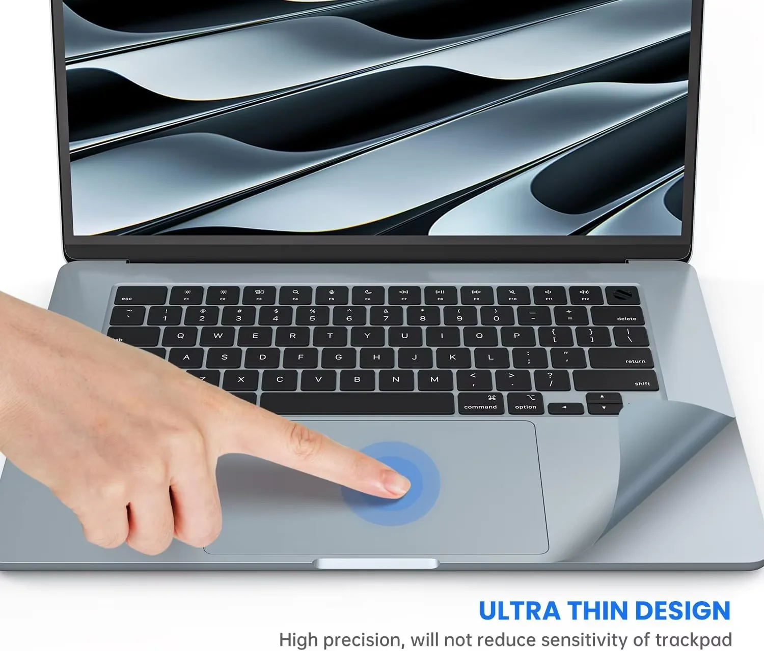 Sky Blue Body Protective Skin Bubble Free Decal Cover for MacBook Air 15 13.6 15.4 A2941 A3241 A2681 M4 2025 Palms Body Guard